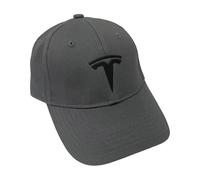YFFTHREE Car Logo Baseball Cap for Tesla Model S 2016-2021,Sun Visor Hat Adjustable Sport Hat Unisex Travel Hat Racing Cap Adjustable One Size Fits Most Racer Cap Team Cap Cotton,Grey-2