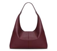 YFGBCX Slouchy Hobo Bag Vegan Leather Tote Bag for Women Burgundy Work Tote Bag College Hobo Handbag Red Shoulder Bag