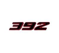 YFGBLQIA 3D Metal 392 345 6.4L 5.7 Logo Car Sticker Emblem Badge Decals Auto Tail For Dodge For HEMI For Ford For Audi For Toyota For Honda For Jeep Accessories