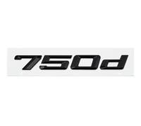 YFGBLQIA Automobile label ABS Car Rear Trunk Letters Logo Badge Emblem Sticker For BMW 7 Series 730d 740d 745d 750d 760d E38 E65 E66 F01 F02 G11 G12
