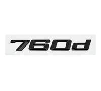 YFGBLQIA Automobile label ABS Car Rear Trunk Letters Logo Badge Emblem Sticker For BMW 7 Series 730d 740d 745d 750d 760d E38 E65 E66 F01 F02 G11 G12