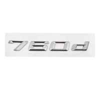 YFGBLQIA Automobile label ABS Car Rear Trunk Letters Logo Badge Emblem Sticker For BMW 7 Series 730d 740d 745d 750d 760d E38 E65 E66 F01 F02 G11 G12