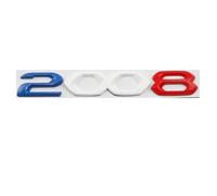YFGBLQIA Car 3D Metal Rear Trunk Letters Word Logo Badge Emblem Decals Sticker For Peugeot 2008 3008 4008 5008 2021 2022 2023 Accessories