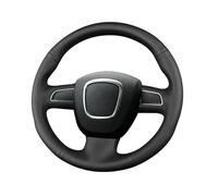 YFGBLQIA Car Steering Wheel Cover for Audi A3 8P Sportback A4 B8 Avant A5 8T A6 C6 A8 D3 Q7 8R Q5 4L S4 S3 Leather Steering Wheel Cover Lace Up Hand-sewn