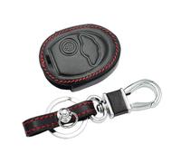YFGBLQIA for BMW Mini Cooper R50 R53 Key Fob Cover Genuine Leather with Keychain,Leather Key Case Key Shell Keyless Smart Key Fob