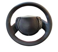 YFGBLQIA Hand-sewn Car steering wheel cover for Citroen Triumph Old C4 C-quatre Leather Steering Wheel Cover Lace Up