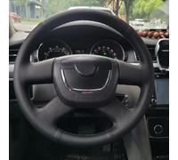 YFGBLQIA Hand-sewn Car steering wheel cover for Skoda Octavia Superb Fabia Octavia a5 Yeti Leather Steering Wheel Cover Lace Up