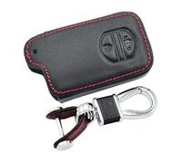 YFGBLQIA Key Fob Cover Genuine Leather with Keychain,Leather Key Case Key Shell Keyless Smart Key Fob for Toyota Aqua 2011-