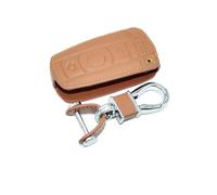 YFGBLQIA Key Fob Cover Genuine Leather with Keychain,Leather Key Case Key Shell Keyless Smart Key Fob for BMW M5 (2005)
