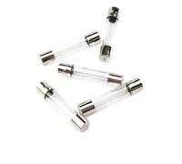 YFHGULBTK 50Pcs/Lot Set 6x30mm 0.5A 1A 2A 3A 6A 7A 8A 10A 15A 20A 25A30A Quick Blow Glass Tube Fuse Assorted Kits,Fast-Blow Fuses(3.15A)