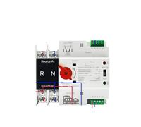 YFHGULBTK Single-Phase Rail ATS PV 2P 4P 100A AC 110V 220V Dual Power Automatic Conversion Selection Switch uninterrupted(2p Ac 220v,City Grid-Generator)