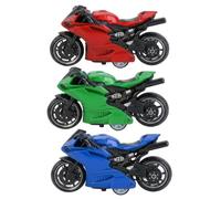 YFHUVB 3pcs Motorcycle Model, Motorcycle Replicas, Display Models For Adult Collectors, Pull Back Mechanism Design, Vibrant Colour Variations