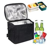 YFHUVB Cooler Bag, Reusable Collapsible Cooler Bag, Large Cooler Bag Thermal Food Delivery Bag Insulated Picnic Lunch Bag Foldable Cool Box for Camping BBQ Shopping