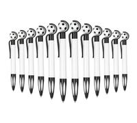YFHUVB Football Pens, 12Pcs Soccer Themed Retractable Ballpoint Pens with Black Ink, Football Party Bags Fillers and Stationery for Students, Soccer Enthusiasts and Party Favors