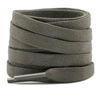 YFINE Flat Waxed Shoe Laces: Sneakers Shoelaces for Men&Women Boot - 2 Pair, 06 Dark Grey, 51 Inch (130CM)