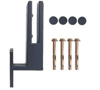 YFJBDKS 2026 New Version Side Glass Mounting Bracket for Steps, Balconies, Staircases, Decks, Patio Stairs, Pool Fence Stainless Steel Glass Railing System/Glass Clamps,Black,1 Pack 160mm