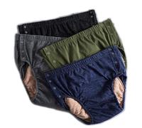 YFJBDKS 4 Pack Washable Incontinence Underwear for Men & Women,Highly Absorbent Anti-Side Leakage Underwear, Reusable Absorbent Urinary Briefs for The Elderly, Disabled, Postpartum,4 PCS,4XL