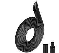YFLeomry 4:1 Black Heat Shrink Tubing, Diameter 12 mm, 4 m Wire Heat Shrink Sleeve Adhesive Lined For Cable Insulation, Marking, Cable Bundling, Repair
