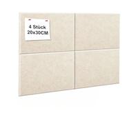 YFLeomry 4 Pack Large Cork Board 20x30cm Felt Bulletin Board Self Adhesive