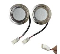 YFlifangting 2PCS YL/SM/EL Connector Range Hood Bulb Light 1.5-2W 68mm 12V/220V AC DC for Kitchen Hood Smoke Ventilator Lamp Equivalent 20W Old Light (Color : 12V Warm White 3000K, Size : With YL)