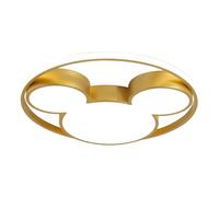 YFMYY Dimmable LED Flush Mount Ceiling Light with Remote Control, Creative Cartoon Mouse Ceiling Light Fixtures, Gold Modern Acrylic Ceiling Lamp for Boys Girls Bedroom Living Room