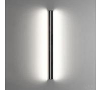 YFMYY LED Strip Wall Lights Indoor, Modern Wall Light Rectangular Black Nordic Minimalist Wall Lamps, Long Bar Wall Sconce Lighting Black for Bedroom Living Room Corridor Stairs