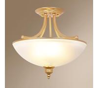 YFMYY Mid Century Modern Semi Flush Mount Ceiling Light, 4-Lights White Glass Close to Ceiling Lighting Fixtures, Vintage Close to Ceiling Lamp for Bedroom Living Room Kitchen Dining Room
