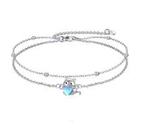 YFN 16/18/30/40/50/60/70/80/90/100 Tree of Life Necklace Sterling Silver | Faminy Tree Pendant Crystal/Moonstone Jewellery Anniversary Mother's Day Christmas Birthday Gifts for Women Wife Nana Mama