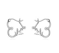 YFN Airplane Earrings for Women Sterling Silver Heart Airplane Hoop Earrings Travel Flight Earrings Best Gifts for Her