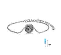 YFN Celtic Knot Urn Bracelet Sterling Silver Ashes Bracelet Creamation Keepsake Jewellery for Women Men