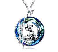 YFN Fox/Owl/Axolotl/Hippo/Highland Cow/Red Panda Raccoon Necklace Gifts 925 Sterling Silver Tree of Life Pendant Necklace Cute Animal Jewelry for Women daughters Birthday Party Gifts