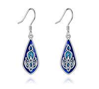 YFN Irish Celtic Earrings Sterling Silver Irish Knot Jewelry for Women Mother Day Birthday Christmas Gifts (Drop)