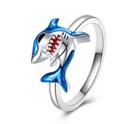 YFN Shark Ring for Women Sterling Silver Sharks Beach Gifts (7)