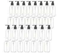 YFNVH 30 Pcs Plastic Pump Bottle 250 ml Clear Empty Shampoo Bottle Bulk, Refillable Lotion Pump Bottles for Travel Transparent Liquid Soap Container for Bathroom Body Wash Essential Oil