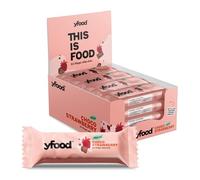 yfood Choco Strawberry vegan bar - easy and delicious meal replacement with 13 g protein & all important nutrients