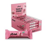 yfood Fruity Raspberry vegan bar - easy and delicious meal replacement with 13 g protein & all important nutrients (12 bars, Fruity Raspberry)