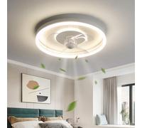 YFouCnd I 40CM Modern Quiet Ceiling Fan Light for Bedroom Ceiling Fans with Lights and Remote Control Modern LED Dimmable 6 Speed Reversible DC Motor Ceiling Fans with Lamps for Bedroom Lounge Office