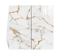 YFQHZDS Peel and Stick Marble Wall Panels 23.6"X11.8"- Waterproof Self-Adhesive for Interior Wall Decor,PVC Foam Backsplash Tile for Kitchen,style34,16pcs