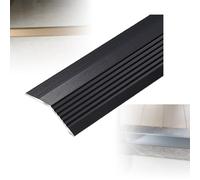 YFQYRB Floor Divider Strip, Carpet to Tile Floors Edging Trim Bridge The Height 0.4-1.6 Inch, Aluminum Floor Transition Threshold Strip(Black,W 55mm/2.2in)