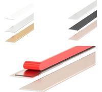 YFQYRB Laminate Floor Strip for Tile Threshold, 36inch Aluminum Floor Cover Strips, Self Adhesive Floors Transition Strip for Joining Floor Gaps(Rose Gold,W 10mm/0.4in)