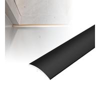 YFQYRB Transition Strip for Tile to Laminate Flooring, Aluminum Floor Transition Threshold Strip for Joining Floor Gaps, 36" Doorway Edge Trim(Black,W 20mm/0.8in)