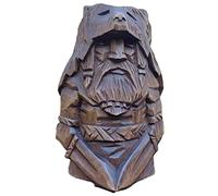 YFSAN Norse Gods Statues, Odin Statue Odin Thor Tyr Ulfhednar Statue Norse Viking Statue Art Craft Ornaments for Home Outdoor Garden Decoration (Uffrah Delnar - Double Sword)