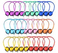 YFSFQS 18 Pack Classroom Kids Headphones Bulk for School Students Children Teen Boys Girls, Wholesale Bulk Headphones for Classroom Earphones 3.5mm Jack(Mix Colors)