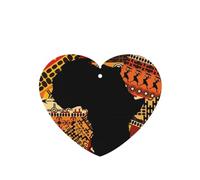 YFSGDLBN African Map Ethnic Pattern printed Car Air Fresheners Cards Set of 4 Pieces Car Fragrance Sheets