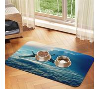 YFSGDLBN Aircraft Fighter Jets printed Pet absorbent leather tablecloth Washable decorative mat