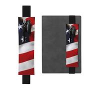 YFSGDLBN American Flag Printed Leather Pen Holder Bookmark Pencil Case