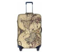 YFSGDLBN Ancient Map World Globe Printed Suitcase Cover Elasticated Luggage Protective Cover