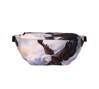 YFSGDLBN Bald Eagle Printed Crossbody Waist Pack Daily Casual Chest Bag