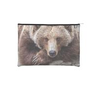 YFSGDLBN Brown Bears Printed Paper Reusable Cosmetic Bag Makeup Bag