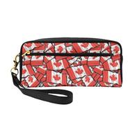 YFSGDLBN Canadian Flag Printed Pencil Case Small Makeup Bag Storage Bag